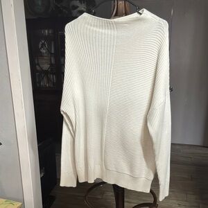 Banana Republic White Crew Neck Sweater